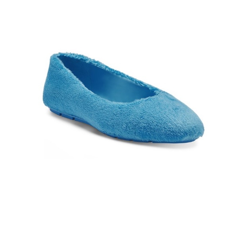 Blue Fuzzy Brinley Flats